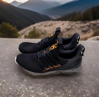 Size 12- Adidas Lite Racer Adapt 7.0 Legend Ink Crew Orange