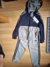 Image of adidas Fleece Track Suit Kids Size 7-8 Brand New