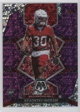 2022 Panini Mosaic Rookies No Huddle Purple Prizm 38/50 Keaontay Ingram #355 1p5