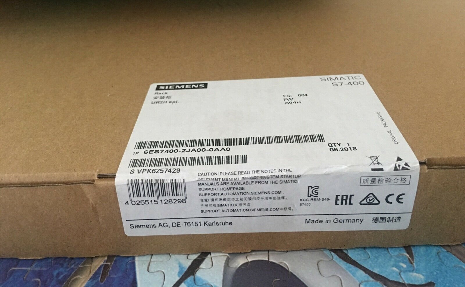 NEW 6ES7400-2JA00-0AA0 6ES7 400-2JA00-0AA0 1 year warranty *yt