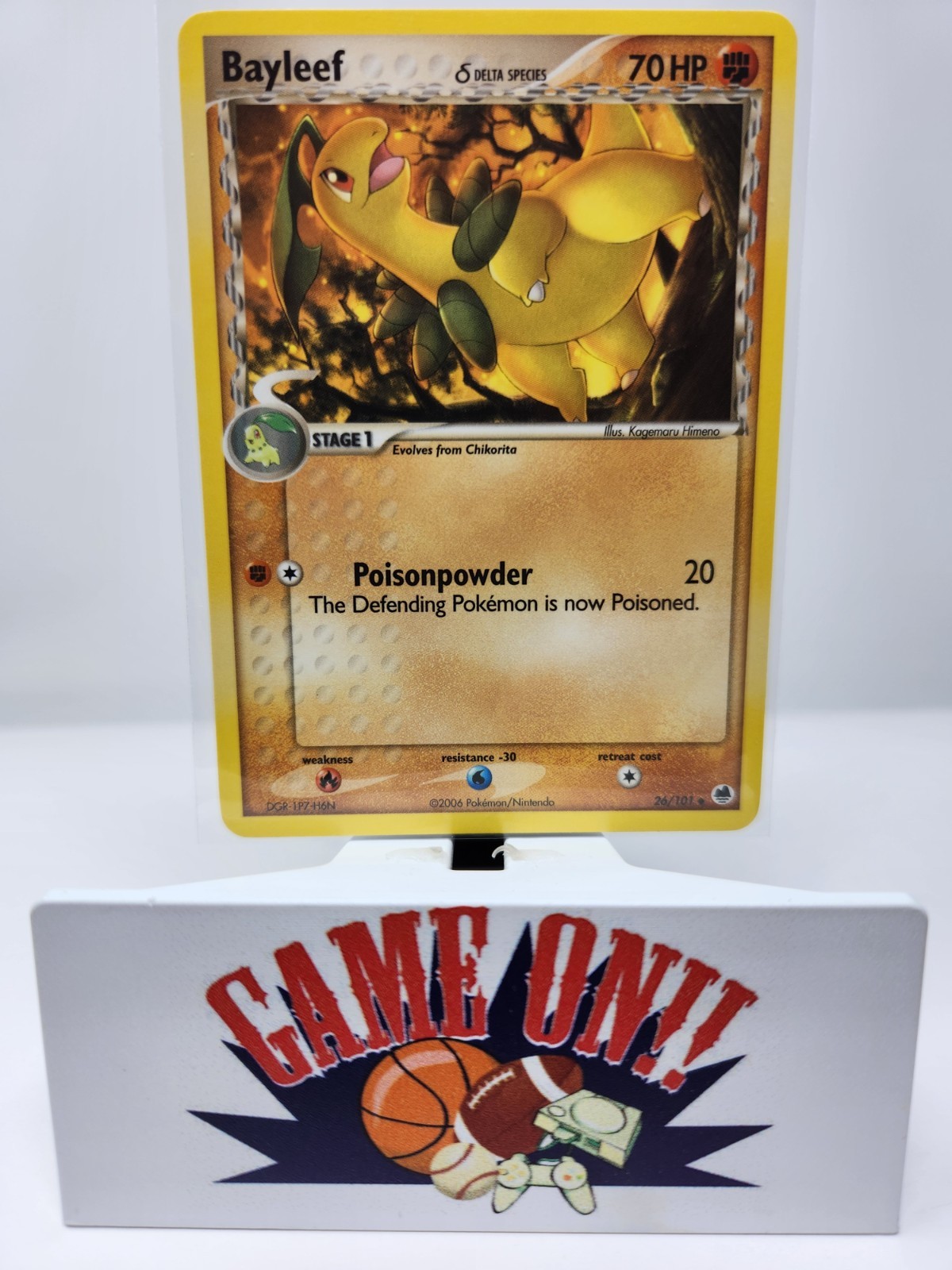Pokemon Bayleef Delta Species 26/101 EX Dragon Frontiers Uncommon LP