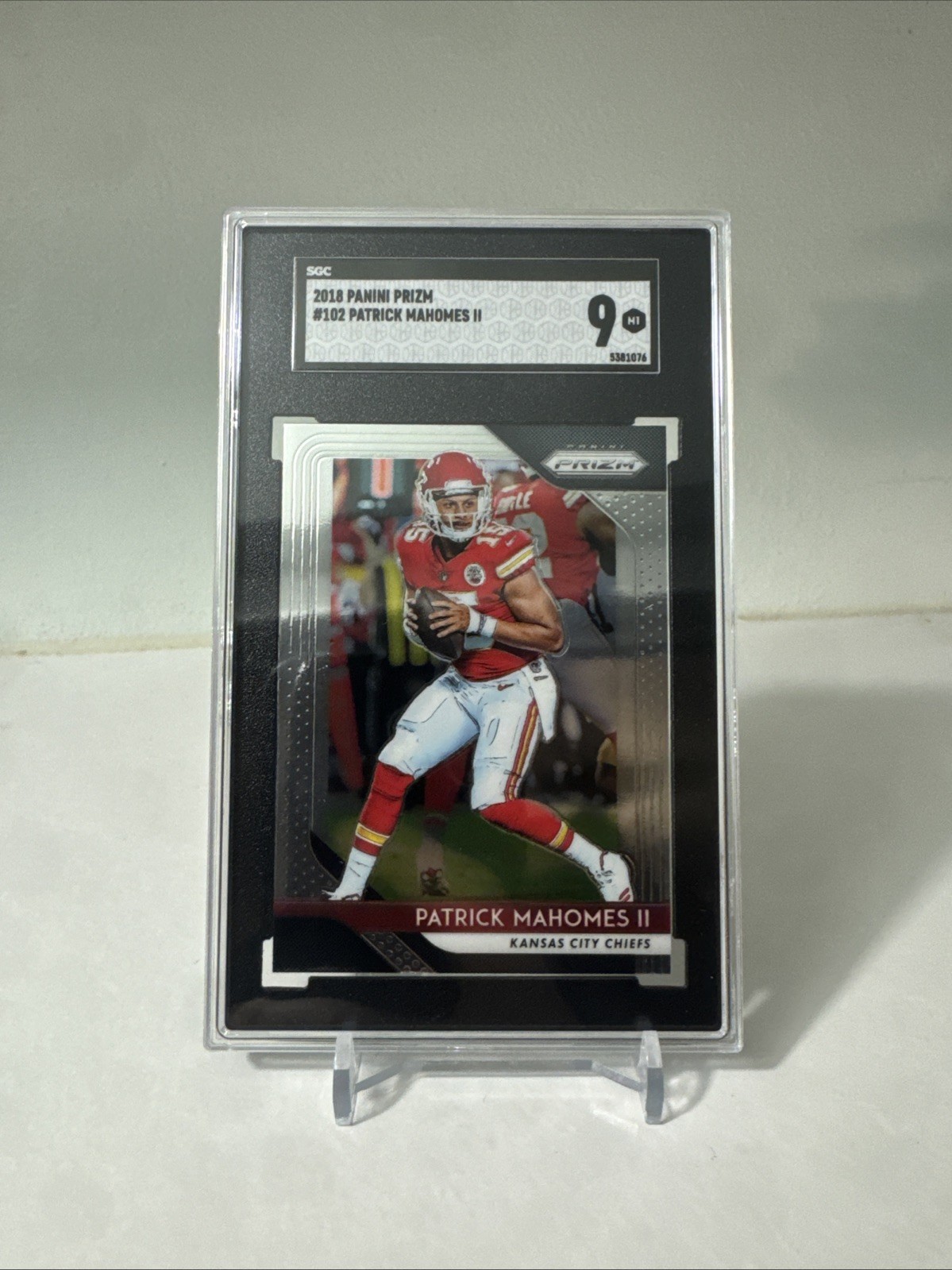 2018 Panini Prizm Patrick Mahomes II #102 SGC 9 MINT