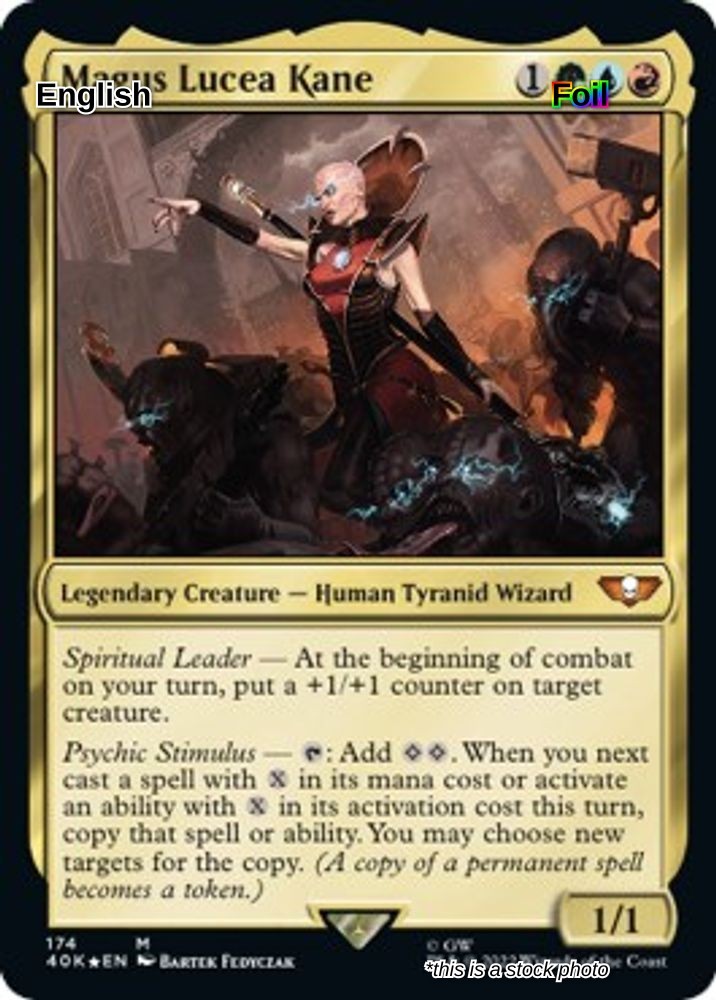 Magus Lucea Kane - 40K - MP [Foil] TCG MTG