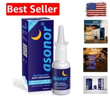 Snoring Nasal Spray - Fast Snore Stopper Drops for Better Sleep, Natural Brea...