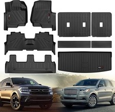 2018-2025 Ford Expedition Custom Floor Mats Cargo Liner and Backrest Mat