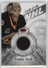2013-14 Panini Crown Royale Lords of the NHL Materials Tuukka Rask #L-TR 1rb3