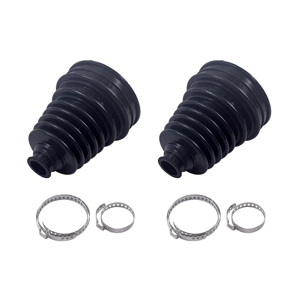 Universal Black Constant Velocity Dust Cover Drive Shaft CV Joint Boot Kit 1Pair - Изображение 2 из 4