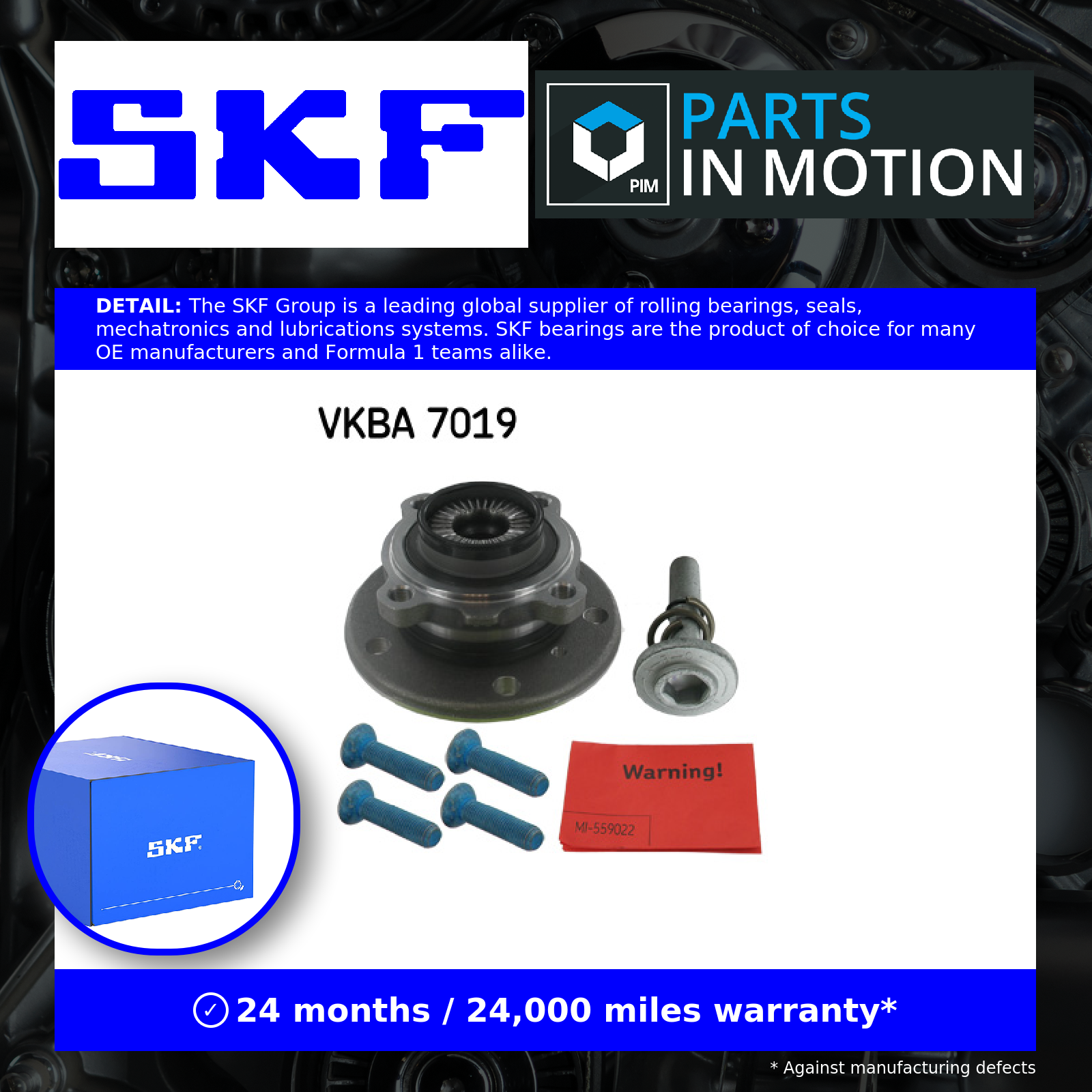Wheel Bearing Kit fits BMW 435D 3.0D Front 13 to 20 N57D30B SKF 31206793898 New - Image 15