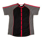 100% Cotton Kung Fu Jersey Style Black, Grey & Red Top - Unique — photo 1