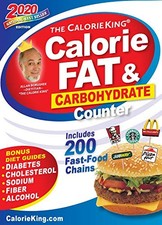 2020 CalorieKing Calorie Fat  Carbohydrate Counter - VERY GOOD