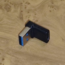 Right Angle USB C to USB 3.0 Adapter 90 Degree Type C Male to USB a 3.0 Female C