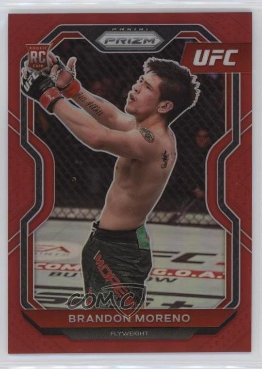 2021 Panini Prizm UFC Red Prizm /275 Brandon Moreno #38 07d9