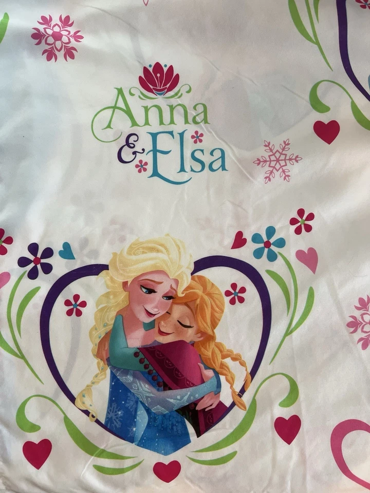 Disney Frozen Elsa/Anna Juego de cama completo de 4 piezas y manta de lana/REGALO DE NAVIDAD Foto 2 de 4