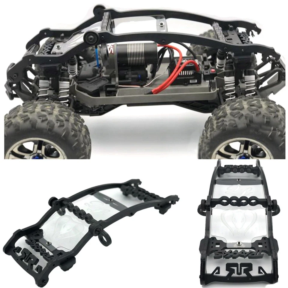 Nylon Roll Cage Body Chassis Protect Keel Frame Kit For Traxxas EMAXX E-MAXX HAU - Image 2 of 4