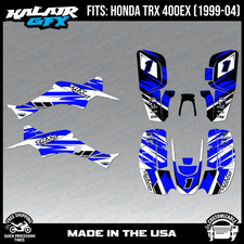 Graphics Kit for ATV Honda TRX 400EX (1999-2004) Blazing Series - BLUE