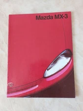 Mazda MX-3 Brochure MX3 1.6I 1.8I 1991