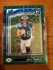 2024 Optic Green Velocity RC Rated Rookie Color Match Eagles Will Shipley #298