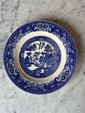 Royal China Willow Ware Willow Blue  White Ceramic Plate