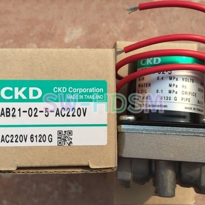 1PCS New in Box for CKD AB21-02-5-AC220V Solenoid Valve Freight Free