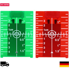 Laser Zieltafel Magnetisch , Rot, 105x74 mm, Lasermessung, Zubeh&ouml;r