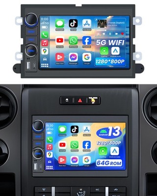 For Ford F150 2004-2008 2G+64G Car Radio Stereo CarPlay 7 Inch BT 5.0 Android