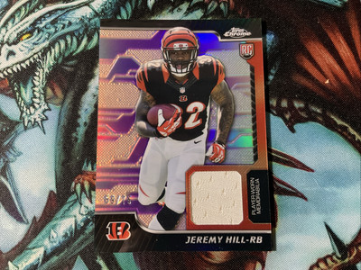 2014 Topps Chrome JEREMY HILL RC  REFRACTOR RELICS #RR-JH 59/75  Bengals