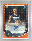 Joan Beringer 2025 Bowman Chrome BCA-JB Orange Geometric Refractor Auto RC 25/25