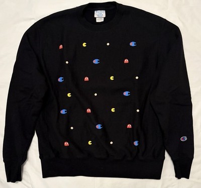 Champion Pac-Man & Bandai Namco Reverse Weave Black Men's Large Sweatshirt