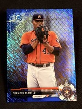 2017 Bowman Chrome BLUE SHIMMER REFRACTOR Francis Martes item 1