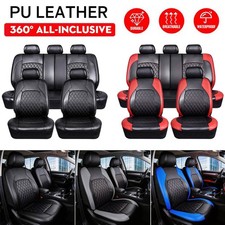 For Ford Escape Fusion Edge Faux Leather Car Seat Covers Full Set Front Rear