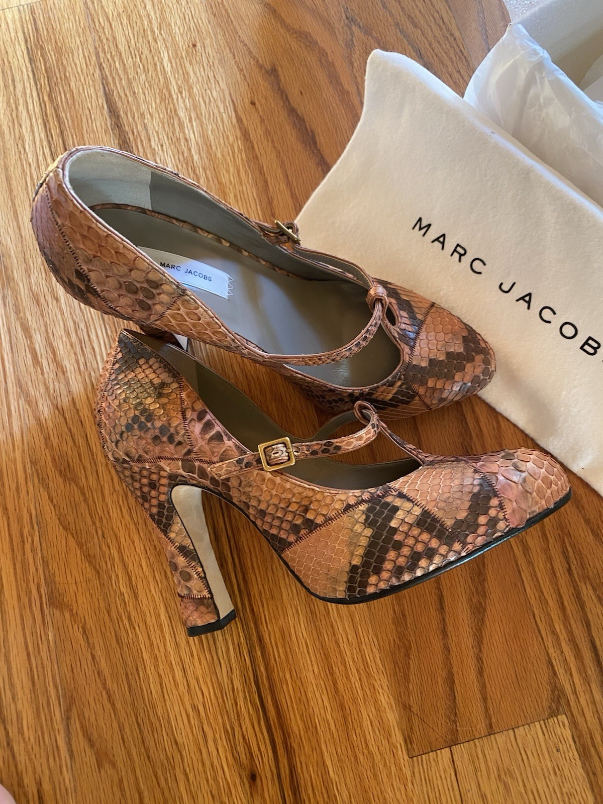 Marc Jacobs Python Snakeskin Mary Jane Heels Fall… - image 2