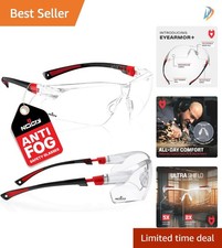 ANSI Z87 Certified Anti-Fog Safety Glasses with UV Protection   Adjustable Fit