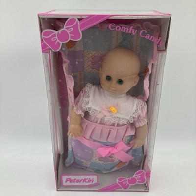 Peterkin Comfy Candy Baby Puppe 80er Jahre Schlafaugen weicher Körper Vintage verpackt