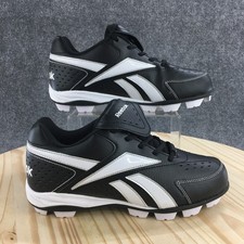 Reebok Shoes Mens 8.5 Black White Prospect Low MRT Baseball Cleats Lace Up NEW