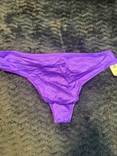 NWT VINTAGE VICTORIAS SECRET SATIN NYLON INCREDIBLE FABULOUS PURPLE M