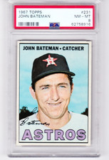1967 TOPPS #231 JOHN BATEMAN PSA 8 NM-MT HOUSTON ASTROS
