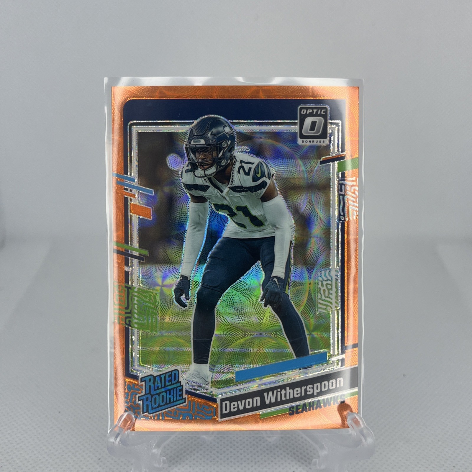 2023 Donruss Optic Rookie Devon Witherspoon Orange Scope /79 #292 Seahawks RC