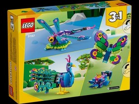 LEGO CREATOR (31157): 3-in-1 Exotic Peacock Butterfly Dragonfly Collector Set