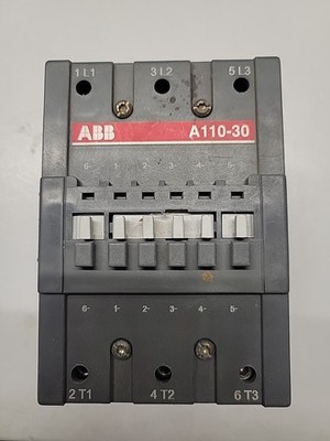 ABB A110-30 Contactor 110V-50Hz 115-120V-60Hz Coil w/ Auxillary CAL18-11  
