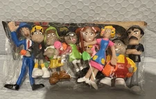 El Chavo Del 8 Figure Lot 8 Pcs 3-3.5 in Handmade Mexico Collectible La Vecindad