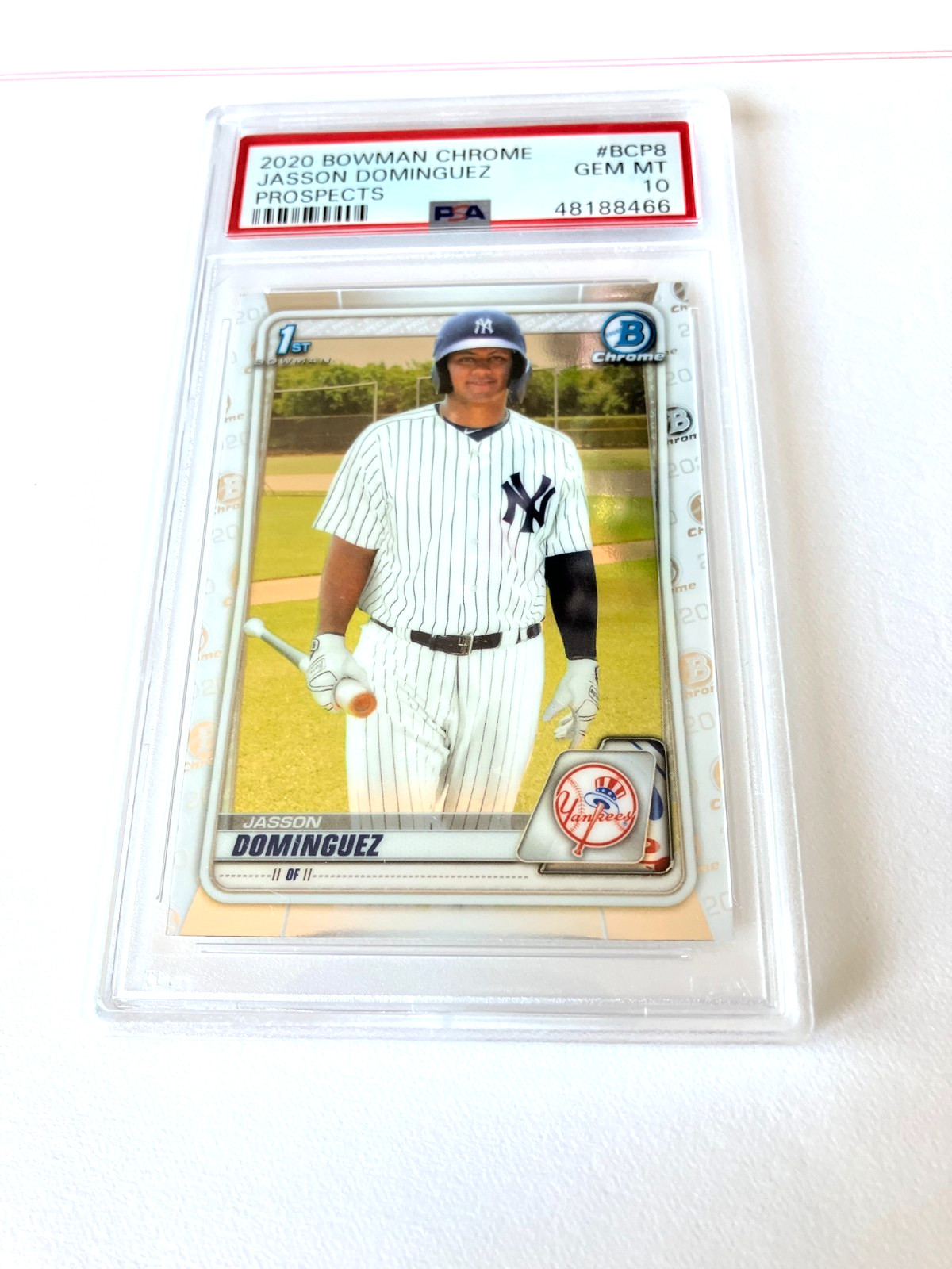 2020 Bowman Chrome  JASSON DOMINGUEZ  Prospects #BCP8 - PSA "GEM MINT 10"