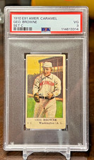 1910 American Caramel (E91-C) George Browne - PSA 3 - Washington Senators