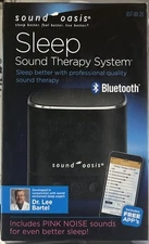 Sound Oasis Sleep Sound Therapy System 20 Sleep Sound White Pink Noise Bluetooth