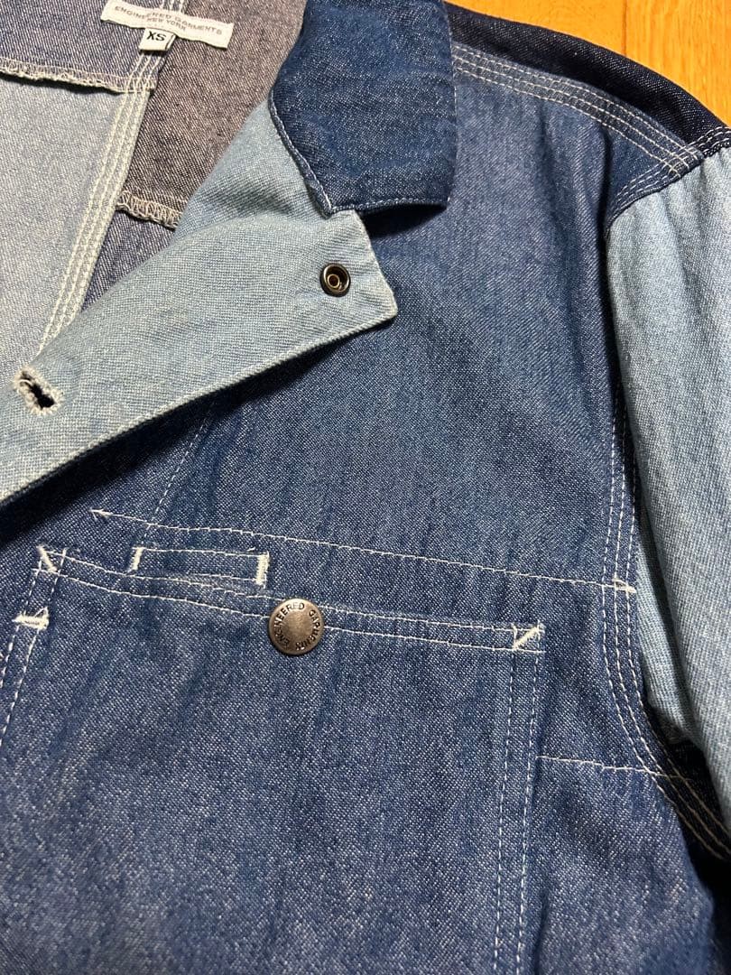 Engineered Garments Patchwork Coverall Jacket Ove… - image 10