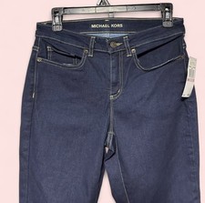 Michael Kors Dark Rinse Izzy Cropped Skinny Jeans - Women's S6 NWT 100 Tag 