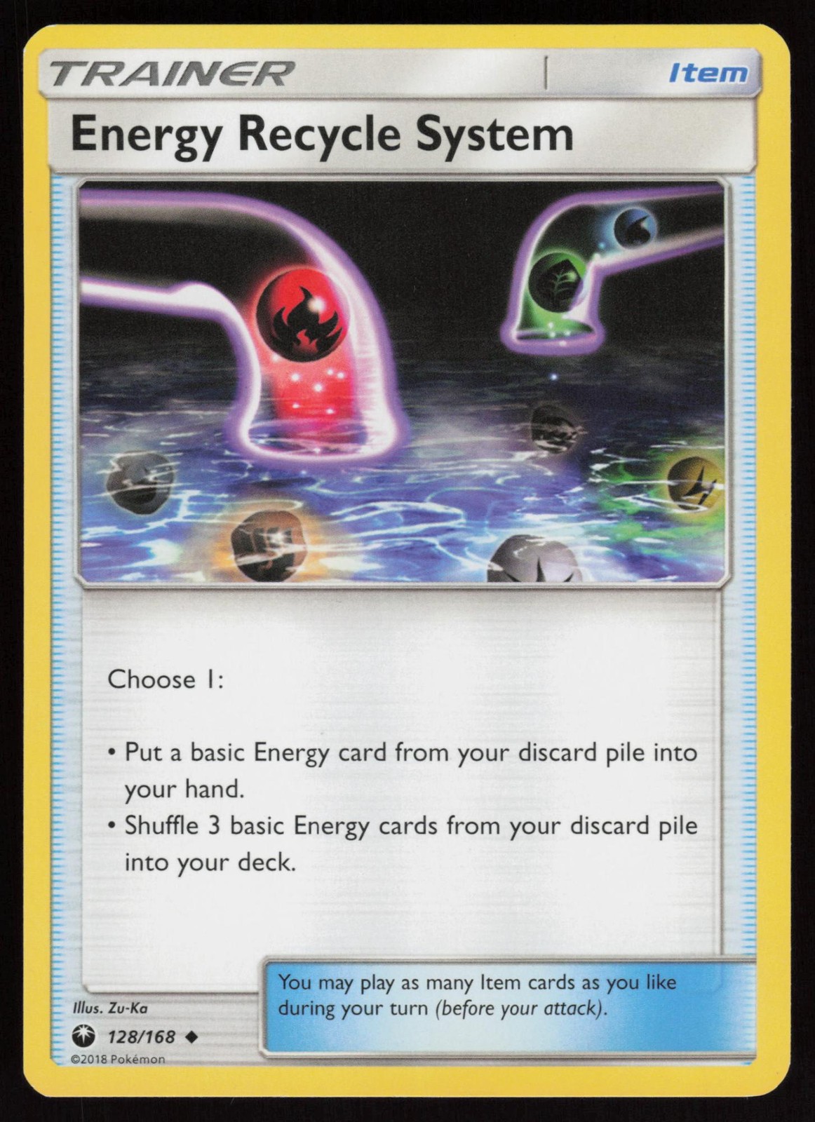 ENERGY RECYCLE SYSTEM 128/168 UNCOMMON CELESTIAL STORM POKEMON NM/M