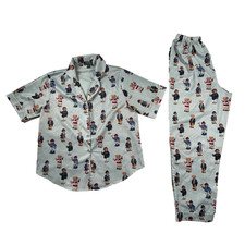 Polo Ralph Lauren Pajamas Set Kids 12-14 Bears All Over Sleep Lounge Night