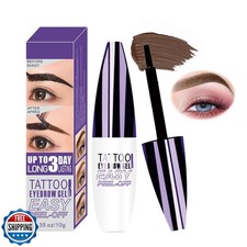 Easy Peel Off Eyebrow Gel, Tattoo Eyebrow Gel Easy Peel Off, Waterproof and S
