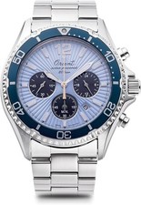 ORIENT Mako SOLAR RN-TX0210L Men's Sky Blue Silver 75th Anniversary