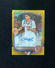 2025-26 Topps Bowman Chrome Auto Oziyah Sellers 1st Gold Shimmer 24/50 HF34
